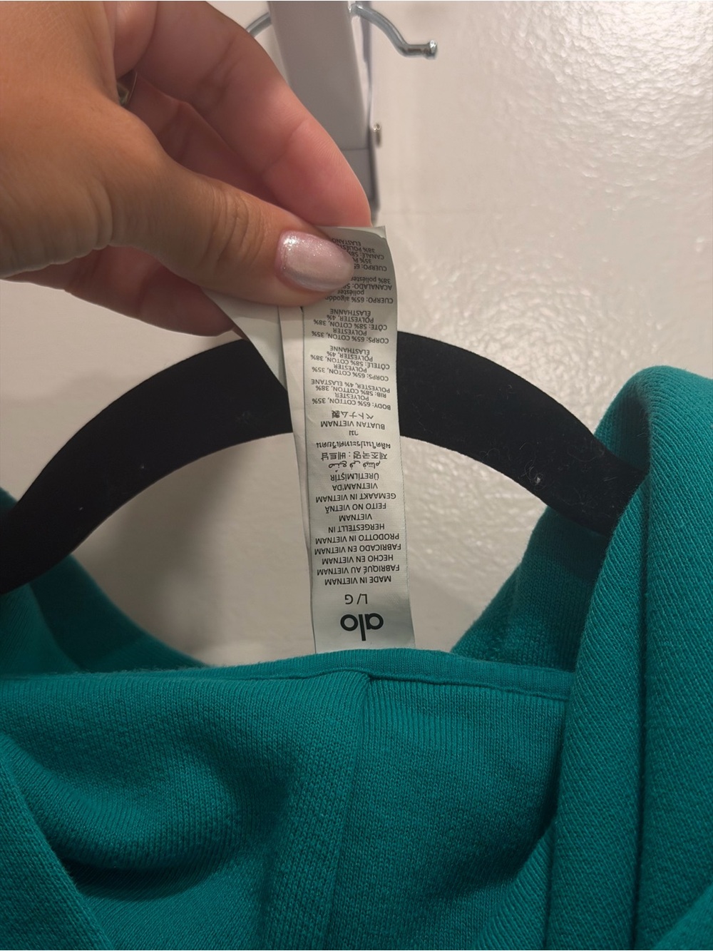 ALO Yoga Bae Hoodie - Spruce Green - Picture 5 of 5